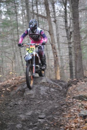  This dude is wide open, sending it through the mud like a c...