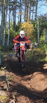  #562 sending it through the woods, full tuck and ready to #...